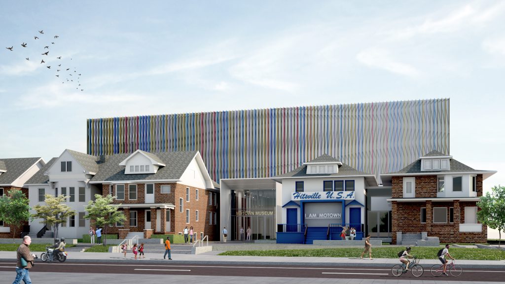 Expansion Rendering West Grand BLVD Angled View